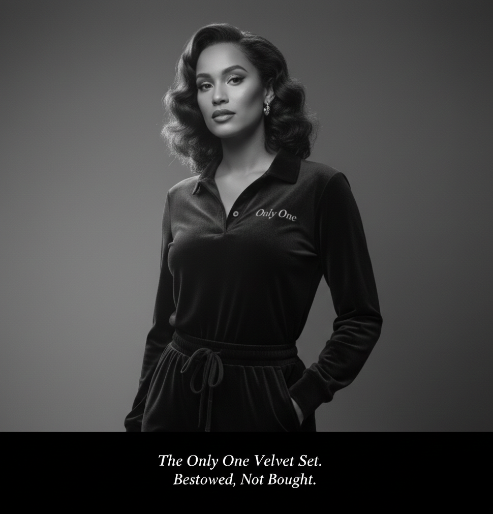 KV Black velvet tracksuit velvet tracksuit